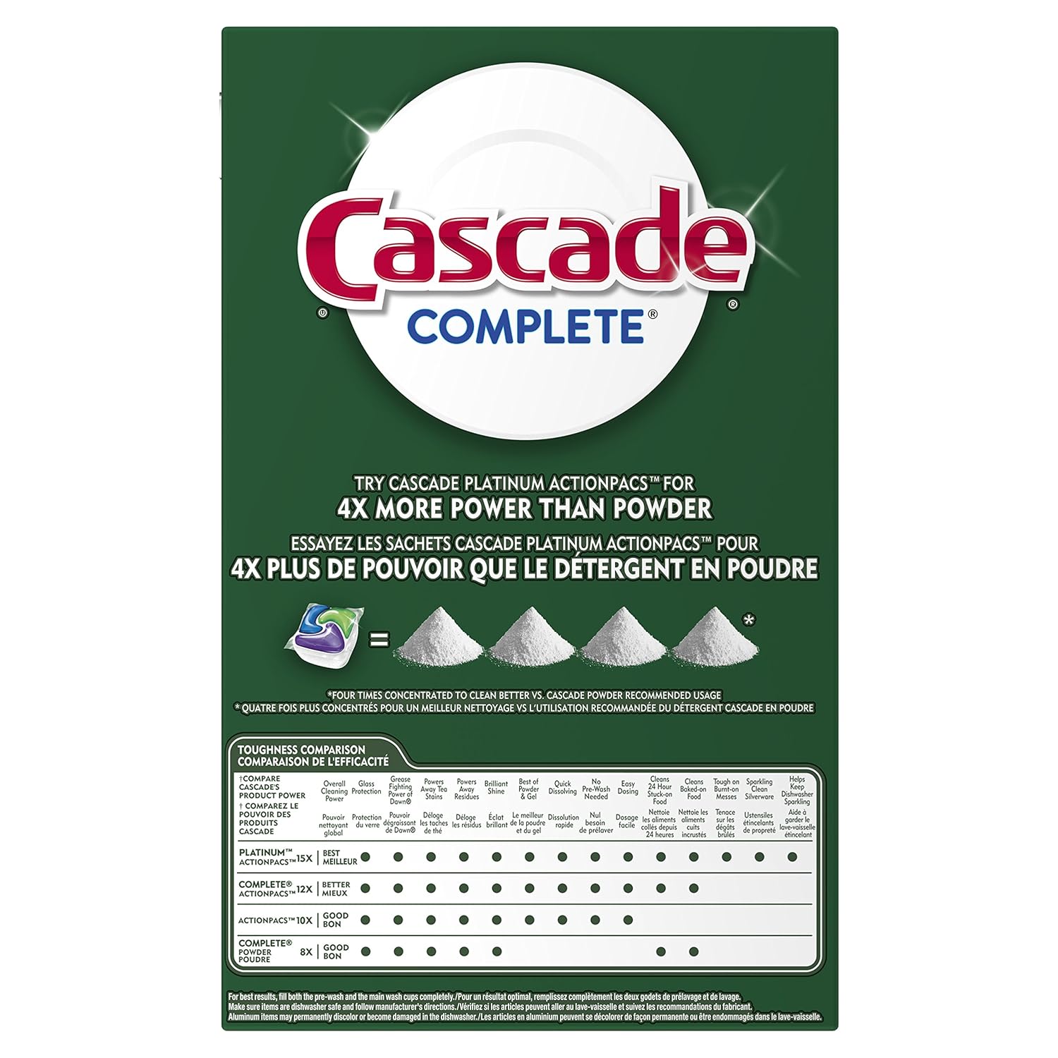 Cascade Complete Powder Dishwasher Detergent, Fresh Scent, 75 Oz: Prime Pantry
