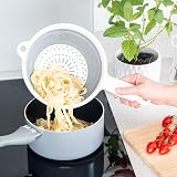 Addis Pop & Store 2 Pack Collapsible Colander 16.5cm 24cm White Grey view 6