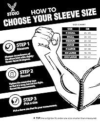 Stoic Elbow Sleeves for Powerlifting - 7mm + 5mm