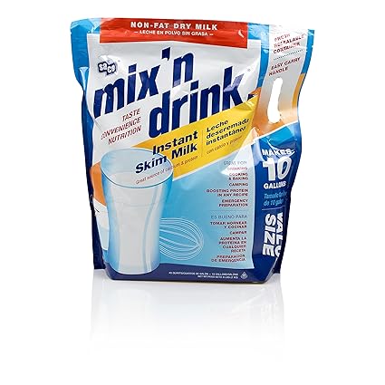 Amazon Com Saco Mix N Drink Instant Skim Milk Fat Free Gmo