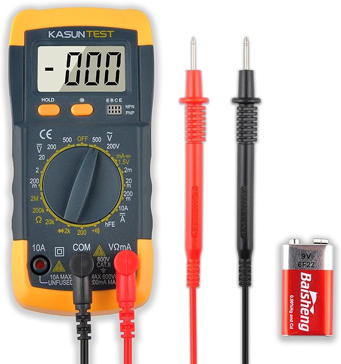 KASUNTEST 3 1/2 Digital Multimeter Multi Tester Voltmeter Ammeter