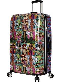 betsey johnson stripe roses luggage