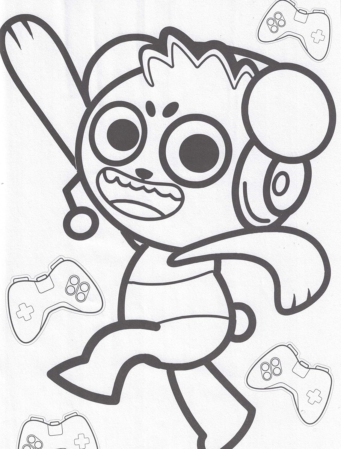 Ryan Coloring Pages Red Titan Ryan S World Coloring Fun Edison