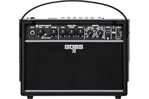 BOSS Katana-Mini X | Powerful 10-Watt Mini Amplifier for Electric, Acoustic & Bass | Tube Logic Design | Custom 5” Speaker | 