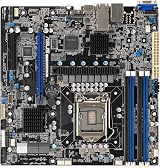 ASUS P12R-M/10G-2T Motherboard Intel C252 LGA1200 DDR4 Micro-ATX 10GbE LAN view 2