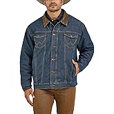 Wrangler mens Cowboy Cut Western Lined Denim Jacket