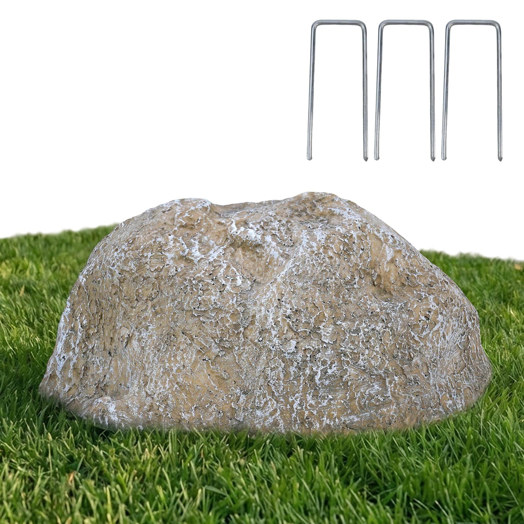 Photo 1 of NUPICK Small Fake Rock Cover, Gray Artificial Landscape Rocks for Sprinkler Valves, 13"x10"x5" Lightweight & Durable Outdoor Decorative Stones for Garden, Pipeline, Patio, Poolside & Porch