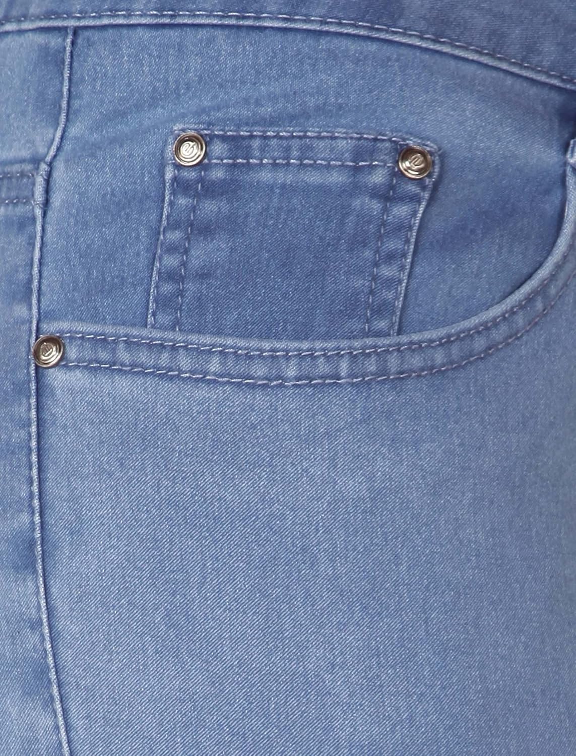 flirt nx women's denim stretchable mid blue slim fit jeans