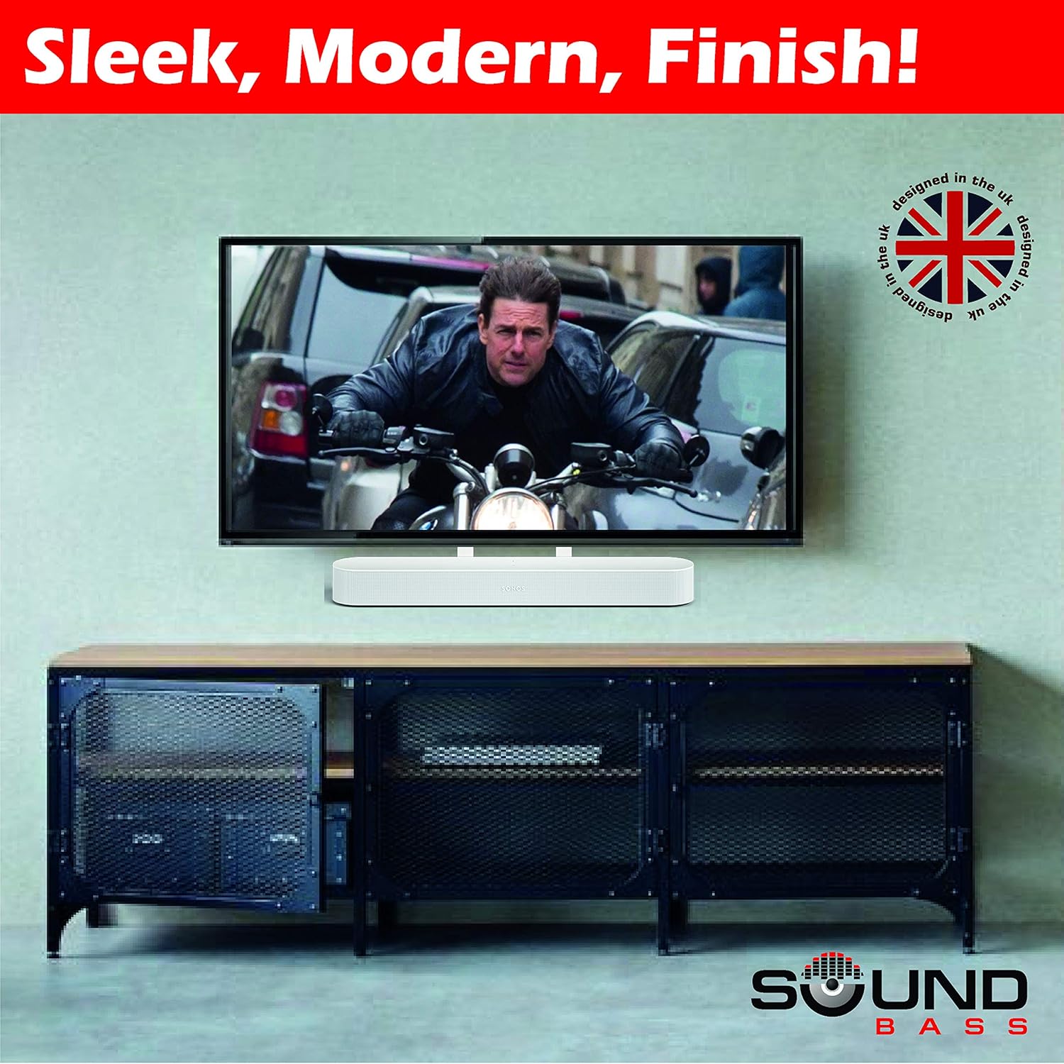 Mountson TV Mount Attachment for Sonos Beam – voor VESA-systeem