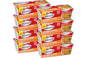Minute Ready-to-Serve Chicken-and Herb-Flavored Rice, Microwavable Rice Cups, 8.8-Ounce Cups (Pack of 8)