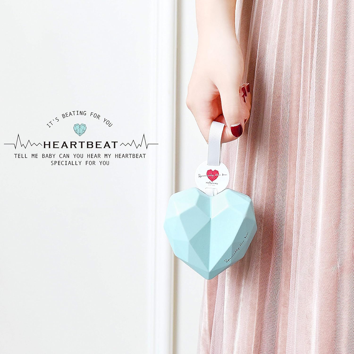 Home Decor Fineder Empty Blue Heart Shaped Chocolate Box Candy Box Container With A Small Round Greeting Card For Wedding Party Favors Valentines Day Valentines Day Cookie Tins With Lids For Gift