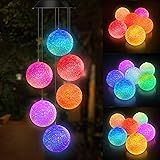 Topspeeder Color Changing Solar Power Wind Chime