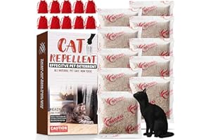 SEEKDIT 10 Pack Natural cat Detterent for Indoor Outdoor Use, Strong Peppermint and Garlic Cat Repellent Pouches, Give Indoor Plant Furniture Protection from Cats