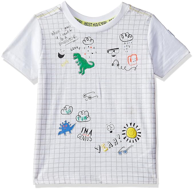 Baby Boys Animal Print Regular Fit T-Shirt