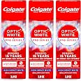 Colgate Optic White Pro Series High Impact White Toothpaste, 3 Pack, 3.0 oz | Teeth Whitening Toothpaste with 5% Hydrogen Per