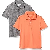 Amazon Essentials boys Short-Sleeve Active Performance Polo Shirts