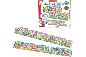 The Learning Journey: Puzzle Doubles - Giant ABC & 123 Train Floor Puzzles - Large Floor Puzzles For Kids Ages 3-5 - Award Winning Toys