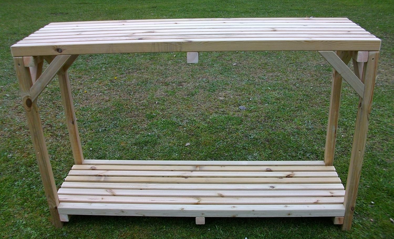 Wooden Greenhouse Shed Potting Bench Staging Table With Shelf 3ft L 85cm X H 89 5cm X W 46cm Amazon Co Uk Garden Outdoors