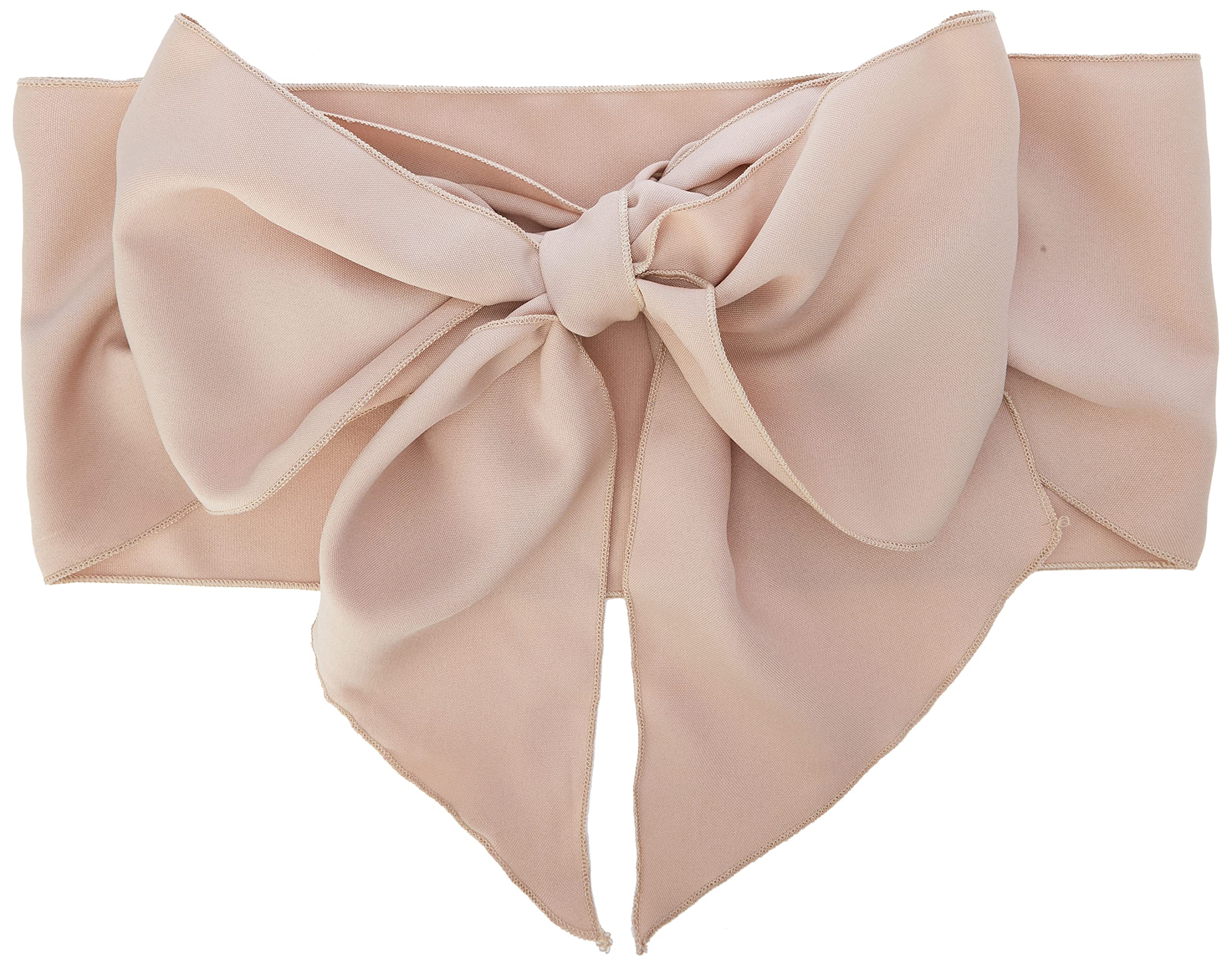 LA Linen Pack of 10 Polyester Poplin Chair Bows 8 by 108-Inch, Khaki, 20.32 x 274.32 x 0.04 cm