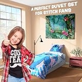 Disney Stitch Duvet Cover Set Kids Teens Bedding Single or Double - Blue Stitch view 5