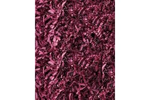 MagicWater Supply - 1 LB - Burgundy - Soft & Thin Crinkle Cut Paper Shred Filler great for Gift Wrapping, Basket Filling, Birthdays, Weddings, Anniversaries, Valentines Day, and other occasions