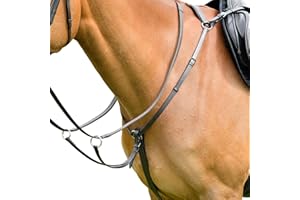 Kincade Classic Leather Breastplate With Running Martingale (Full) (Brown)
