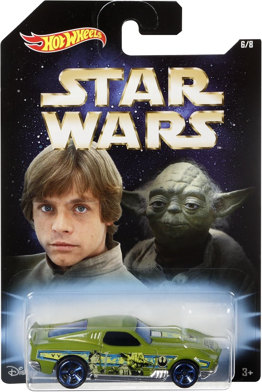 Mattel Hot Wheels DWD85 Star Wars Limited Basic Car, 1: 64 Die Cast Vehicle - Assorted Colours, Highways, Mounting Bracket - Image 3