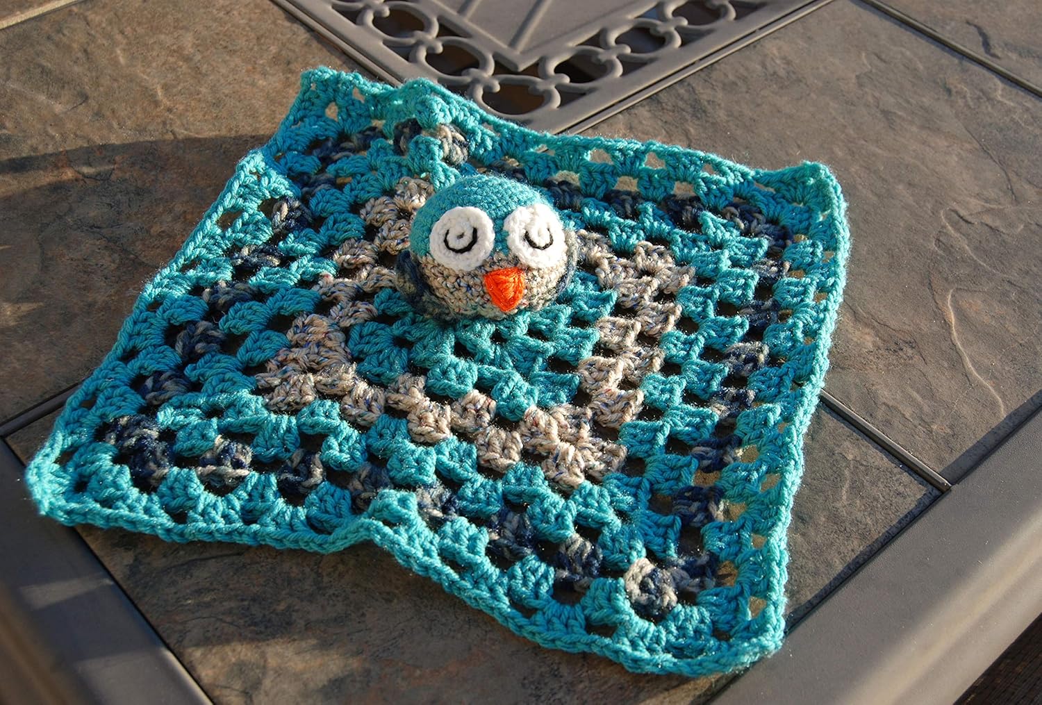 owl crochet blanket