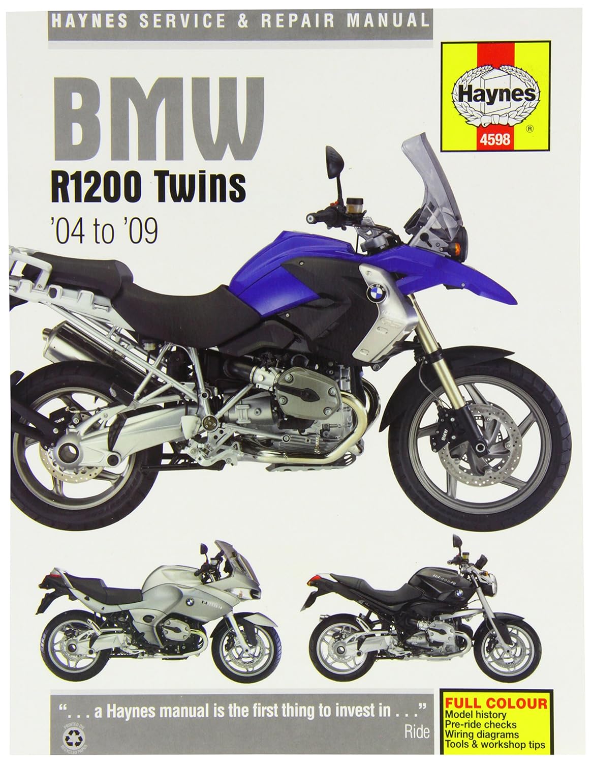 Haynes 4598 Repair and Service Workshop Manual: Amazon.co.uk: Car &  Motorbike