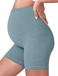 POSHDIVAH 2PCS Black Light Green Women's Maternity