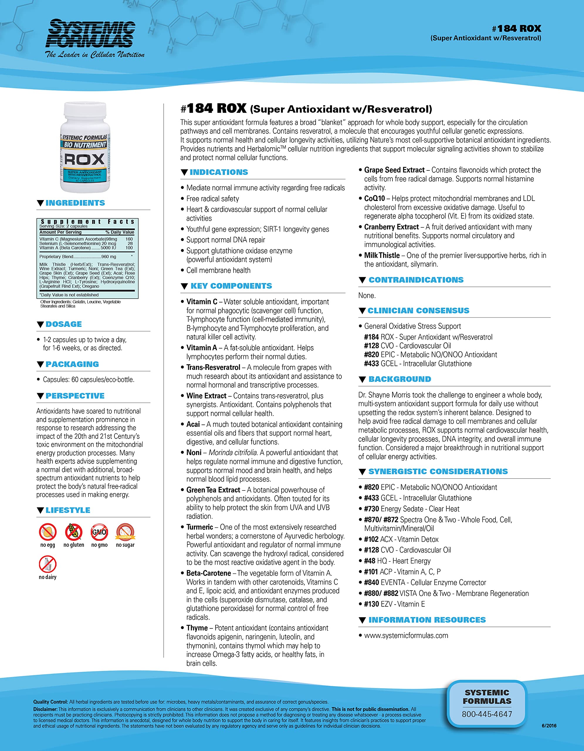 Mua Systemic Formulas ROX Super Antioxidant with Resveratrol 60 ...