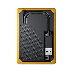 WD 2TB My Passport Go SSD Amber Portable External