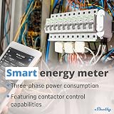 Shelly 3EM 3-Channel WiFi Energy Meter with Contactor Control 120A per channel view 5