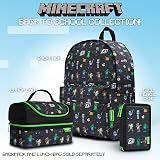 Minecraft Pencil Case 2 Compartments with School Supplies Official view 6