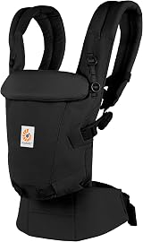Ergobaby Adapt Carrier SoftTouch Cotton Onyx Black 3 Positions Newborn view 7