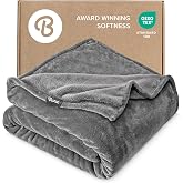 Bare Home Fleece Blanket Luxury Microplush (Full/Queen, Grey) | Ultra-Soft Lightweight Blanket for Bed, Sofa, and Couch, Cozy &amp; Warm Blanket