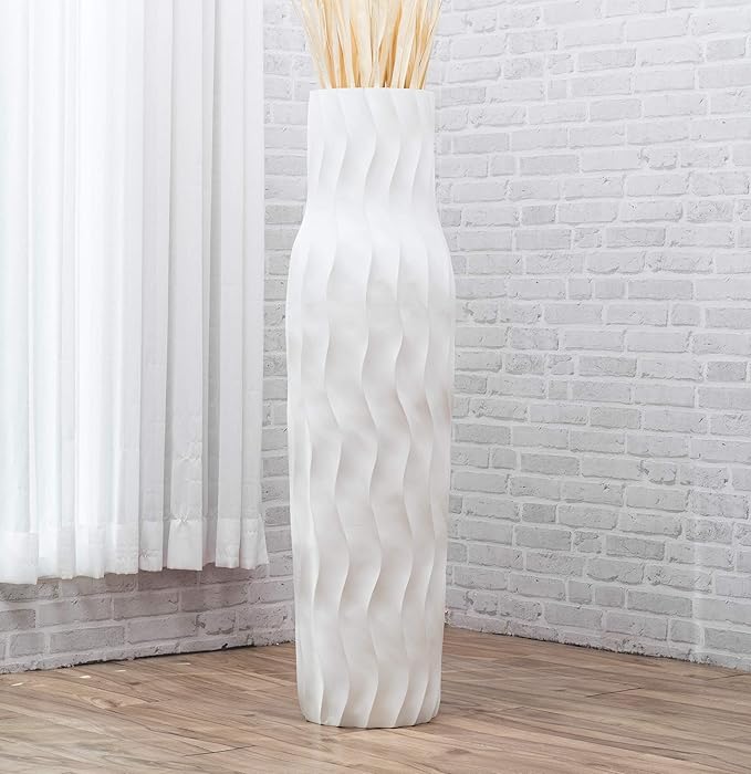 Leewadee Grand Vase A Poser Au Sol pour Branches Décoratives Design