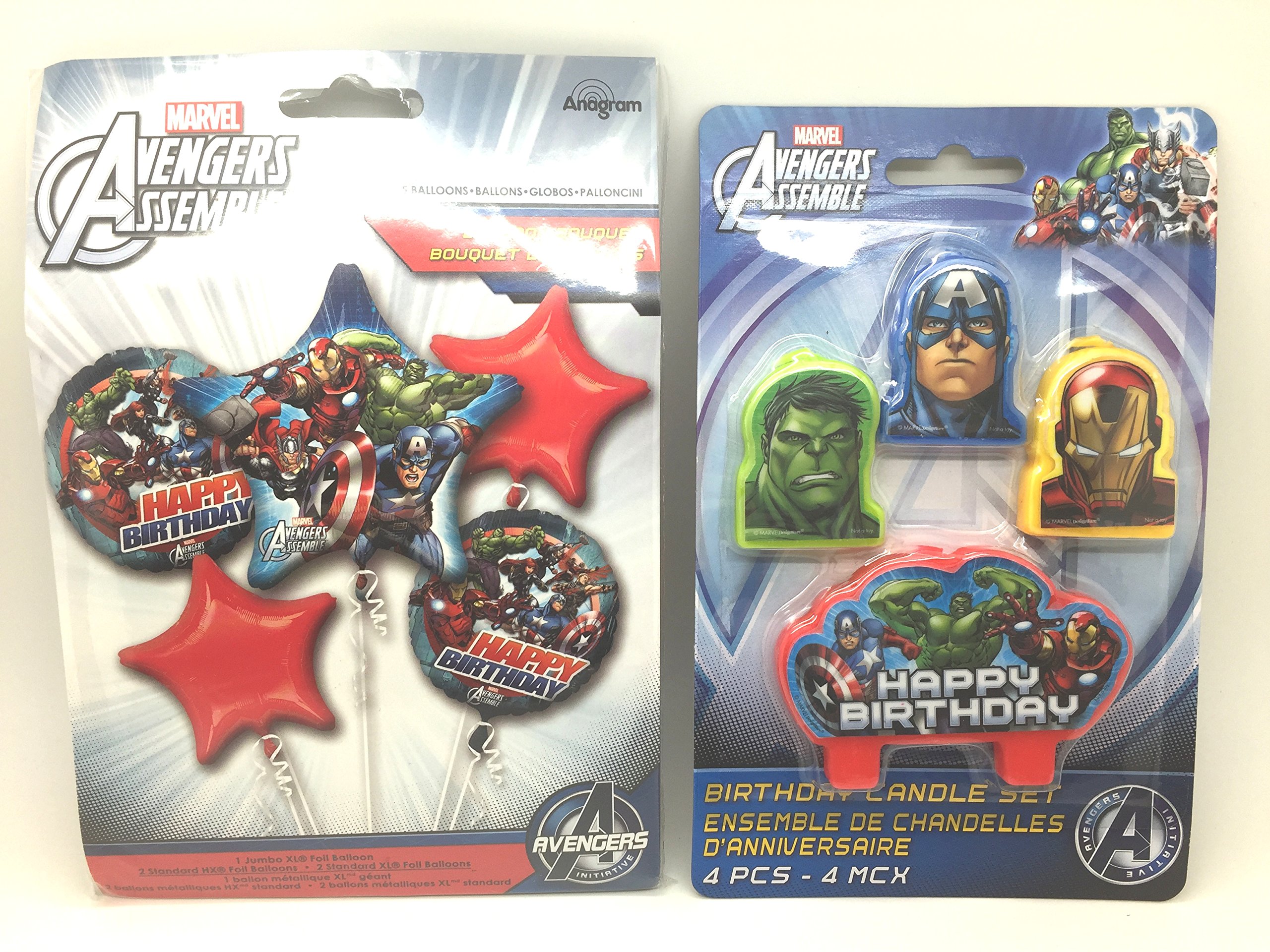Marvels Avengers Light Year Birthday Balloon Bouquet Birthday Party Favor Supplies 5ct Foil Balloon Bouquet With Happy Birthday Candles Buy Online In Israel At Desertcart