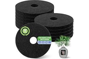 Saillong 12 Pack Cat Litter Box Replacement Carbon Filters for Hidden Cat Litter Box Planter, Activated Carbon Charcoal Filters Long Lasting Odor Absorbing, Absorbing Odor, Keep Home Fresh