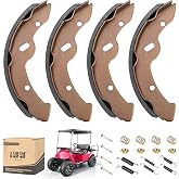 10L0L Golf Cart Brake Shoes &amp; Spring Kit for Yamaha G9/G14/G16/G19/G22 1993-2006 &amp; EZGO TXT/Workhorse 1996-UP - OEM 27943G01, 27944G01, 70795G01