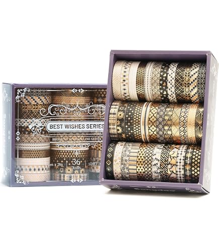 Realand Lot 4 Mini Distributeurs Ruban Washi Avec Cutter - Clip Portable Pour Scrapbooking