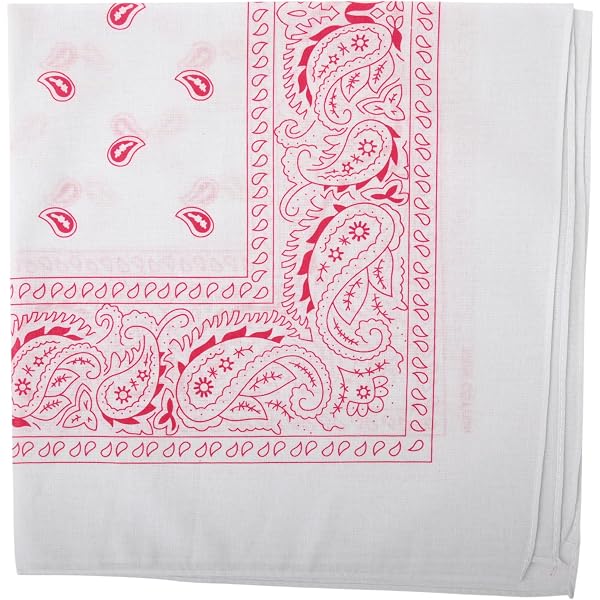 Amazon.com: Bandanna Paisley White : Clothing, Shoes & Jewelry