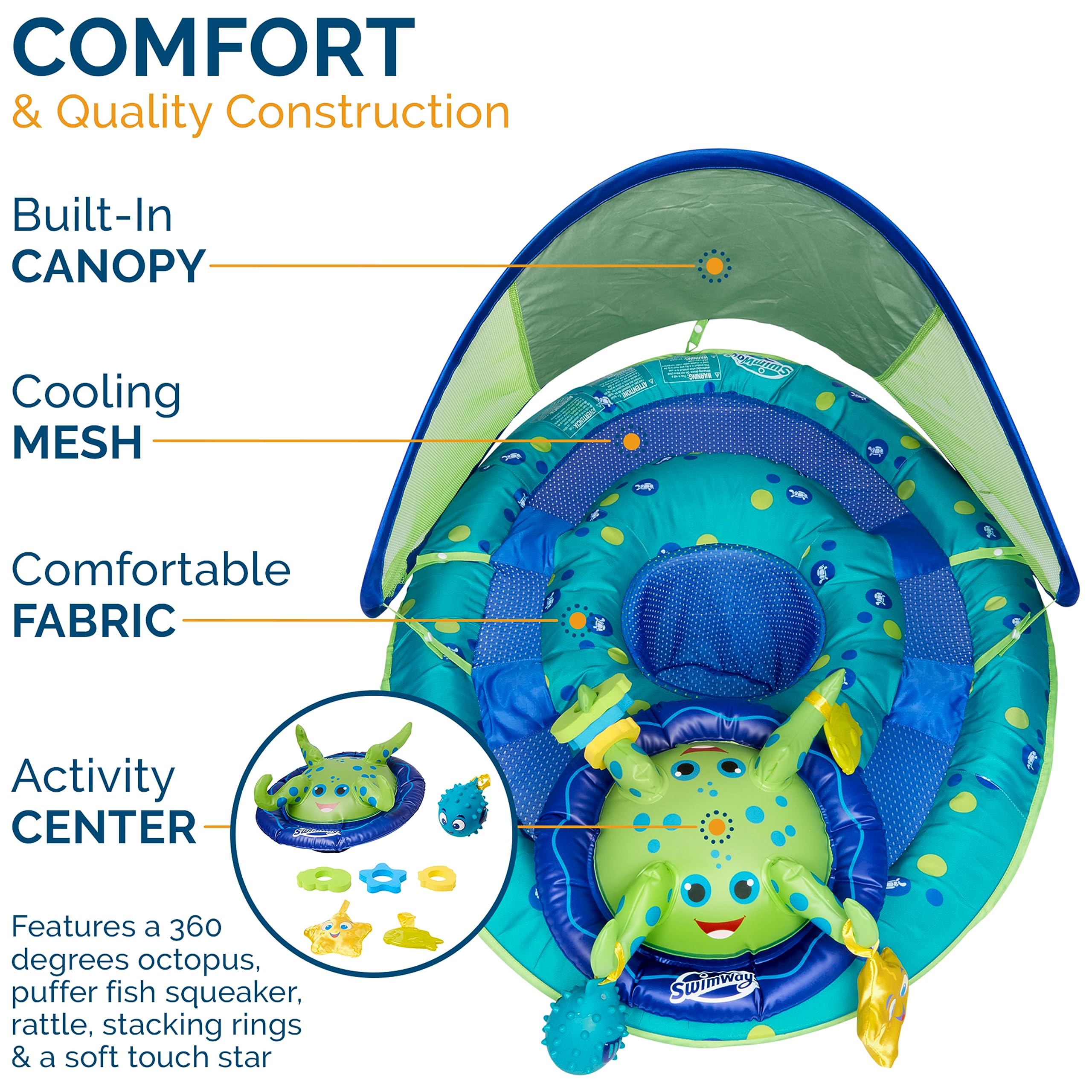 SwimWays Baby Spring Float Splash N Play