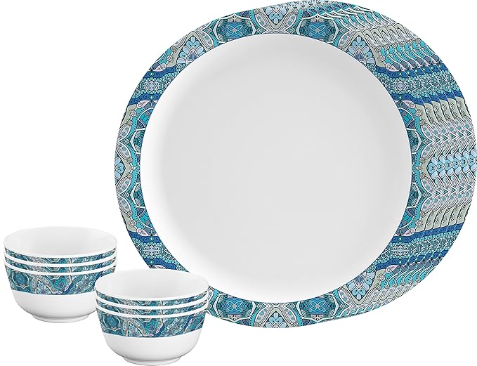 Servewell Round Blue Ribbon Dinner Set 12 Pieces