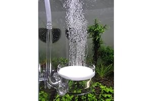 JARDLI Pollen Glass CO2 Diffuser with U-Shape Connecting Tube for Aquarium Planted Tank (2" for 50-80 US gallons)