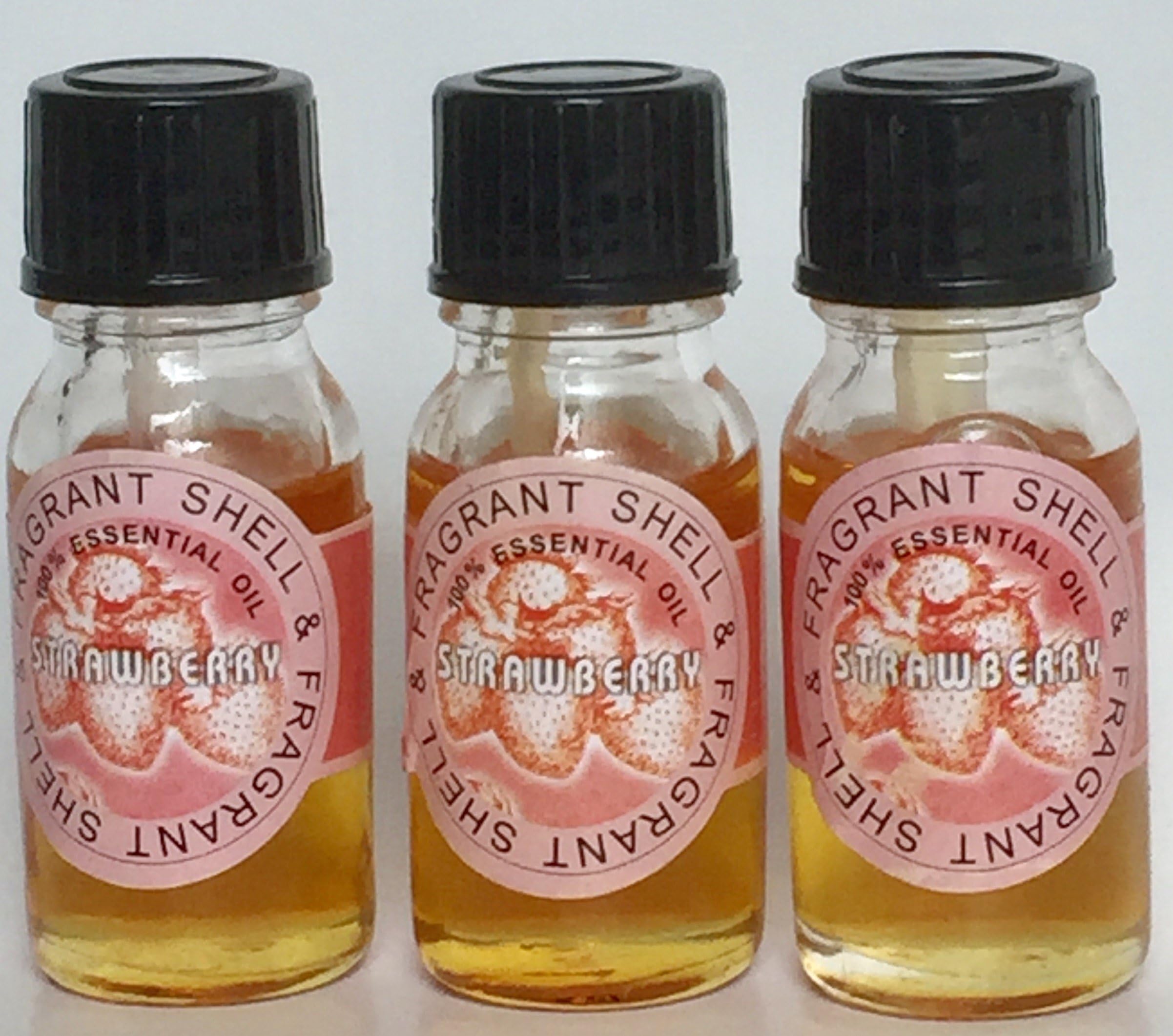3 Bottles/Set - Strawberry -Concentrated Fragrance Perfume Scented Oil 10ml /Bottle (Set of 3)