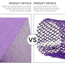 Metene 3 Pieces African Exfoliating Net, Colorful
