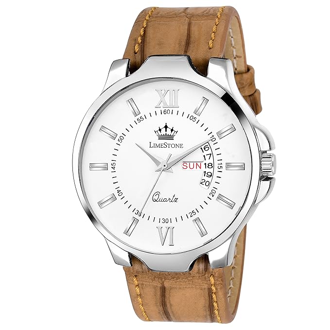 Day and Date Functioning Series Analogue White Dial Men's Watch