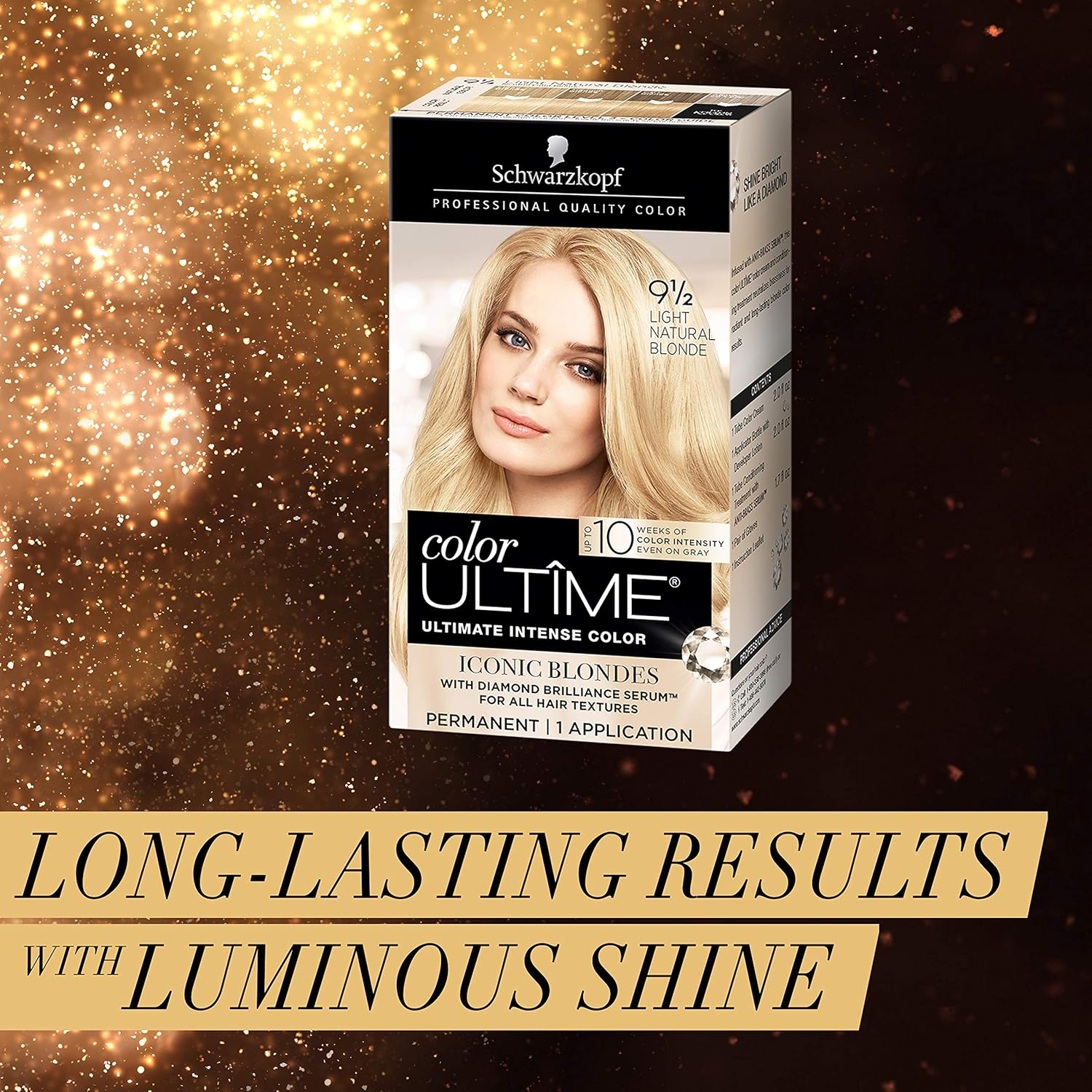Schwarzkopf Ultime Hair Color Cream, Light Natural Blonde, 9.5, 2.03 Ounces : Beauty