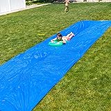 BACKYARD BLAST - 50' X 10' Heavy Duty Waterslide - Includes Rider, Carrying Bag - Extra Thick to Prevent Tears & Rips - Easy 